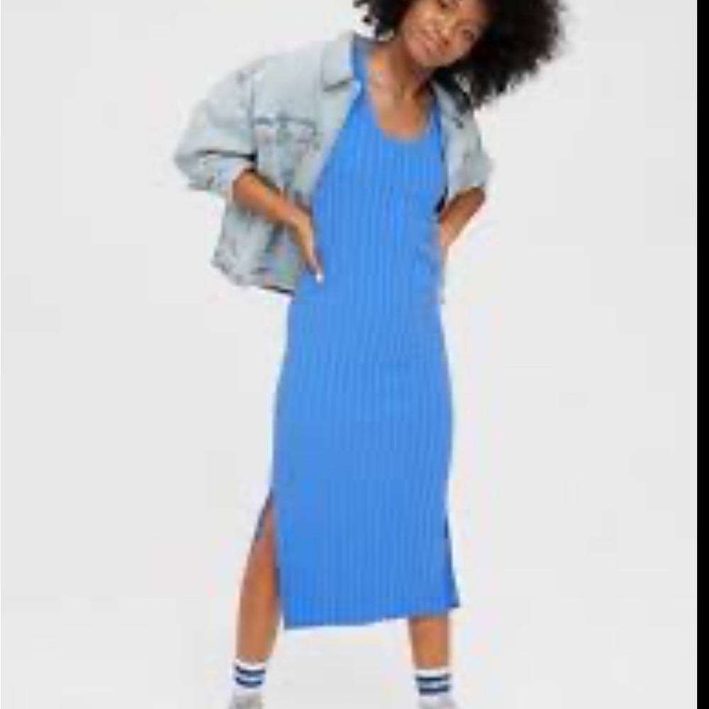 Aerie Offline Groove Midi Dress
